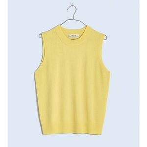 Madewell heather daffodil (Re)sponsible Cashmere Crewneck Sweater Vest